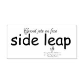 Gesplitste lep rubberstempel (Afrduk)