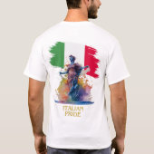 Gesplitste persoonlijkheden Italiaanse trots T-shirt (Achterkant)