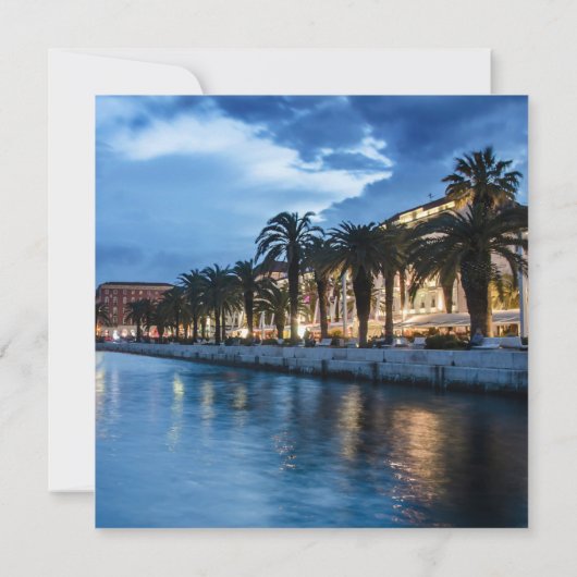 Gesplitste promenade in Kroatië (Achterkant)