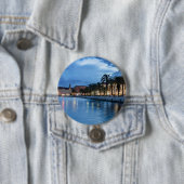 Gesplitste promenade in Kroatië Ronde Button 7,6 Cm (In situ)
