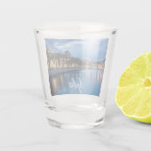Gesplitste promenade in Kroatië Shot Glas (Achterkant)