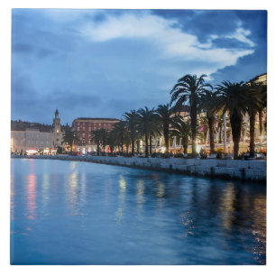 Gesplitste promenade in Kroatië Tegeltje