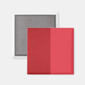 Gesplitste rode magneet – getextureerd & mat aange (Voorkant / Achterkant)