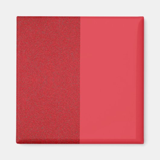 Gesplitste rode magneet – getextureerd & mat aange (Voorkant)