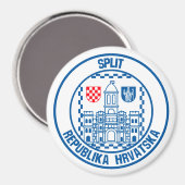 Gesplitste ronde Embleem Magneet (Voorkant / Achterkant)