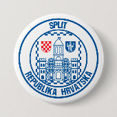 Gesplitste ronde Embleem Ronde Button 7,6 Cm (Voorkant)