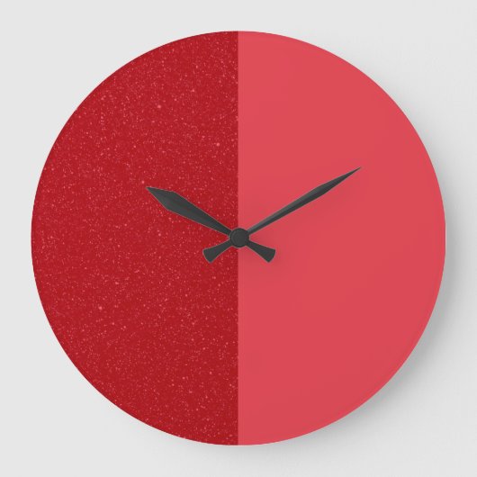 Gesplitste Tomaat Rood Aangepaste Muur Klok (Voorkant)