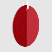 Gesplitste tomatenrood acryl Ornament - (voorkant)