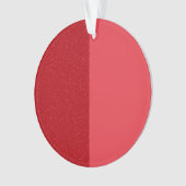 Gesplitste tomatenrood acryl Ornament - (voorkant)