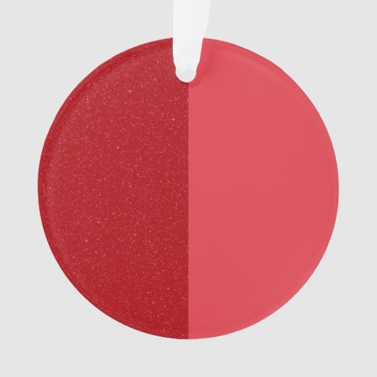 Gesplitste tomatenrood acryl Ornament - (voorkant)