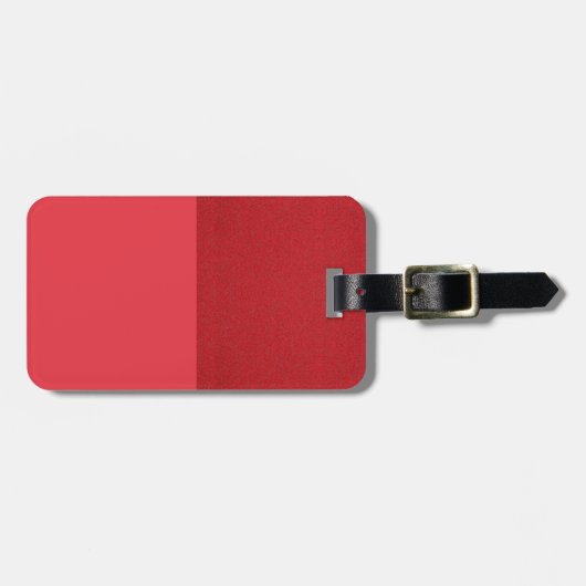 Gesplitste Toon rood Bagagelabel (mat + getexturee (Voorkant horizontaal)