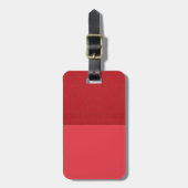 Gesplitste Toon rood Bagagelabel (mat + getexturee (Voorkant verticaal)