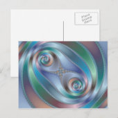 Gesplitste tunnel - Fractaal Briefkaart (Voorkant / Achterkant)