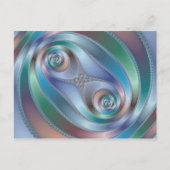 Gesplitste tunnel - Fractaal Briefkaart (Voorkant)