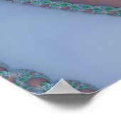 Gesplitste tunnel - Fractaal Poster (Hoek)