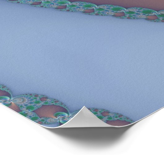 Gesplitste tunnel - Fractaal Poster (Hoek)