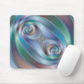 Gesplitste tunnel - Fractal Mousepad Muismat (Met muis)