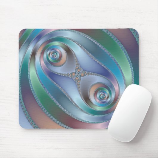 Gesplitste tunnel - Fractal Mousepad Muismat (Met muis)