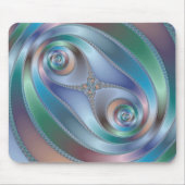 Gesplitste tunnel - Fractal Mousepad Muismat (Voorkant)