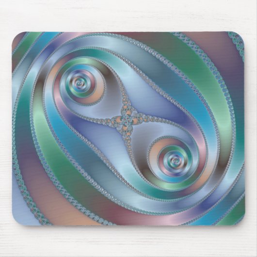 Gesplitste tunnel - Fractal Mousepad Muismat (Voorkant)