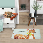 Gesplitste verf Fawn herten kinderen Badmat