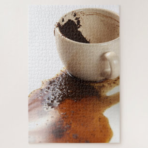 Gespoelde koffie legpuzzel