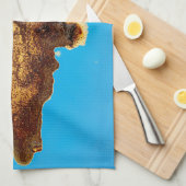 Gespoelde koffie theedoek (Quarter Fold)