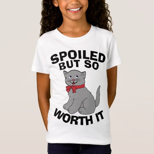 GESPOILEERD MAAR ZO ERNSTIG, KITTEN T-Shirts (Voorkant)