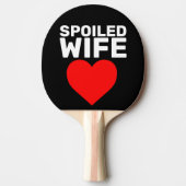 GESPOILLEERDE WIFE VALENTIJNSDAG PINGT PONGPADDLES TAFELTENNISBATJE (Voorkant)