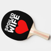 GESPOILLEERDE WIFE VALENTIJNSDAG PINGT PONGPADDLES TAFELTENNISBATJE (Zijkant)