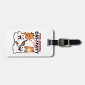 Gesponnen-anormale Cat-tivity Schattige Halloween  Bagagelabel (Voorkant horizontaal)