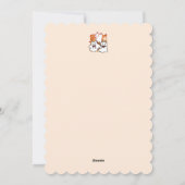 Gesponnen-anormale Cat-tivity Schattige Halloween  Feestdagenkaart (Achterkant)