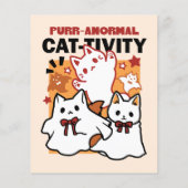 Gesponnen-anormale Cat-tivity Schattige Halloween  Flyer (Achterkant)