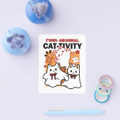 Gesponnen-anormale Cat-tivity Schattige Halloween  Flyer (Enkel)