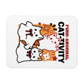 Gesponnen-anormale Cat-tivity Schattige Halloween Magneet (Horizontaal)