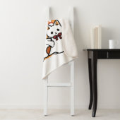 Gesponnen-anormale Cat-tivity Schattige Halloween  Sherpa Deken (In situ)