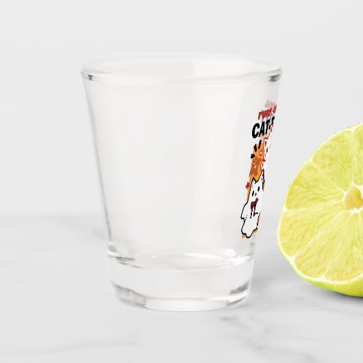 Gesponnen-anormale Cat-tivity Schattige Halloween  Shot Glas (Links)