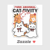 Gesponnen-anormale Cat-tivity Schattige Halloween  Sticker (Vel)