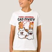 Gesponnen-anormale Cat-tivity Schattige Halloween  T-shirt (Voorkant)