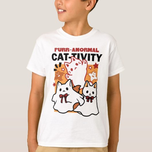 Gesponnen-anormale Cat-tivity Schattige Halloween T-shirt (Voorkant)