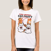 Gesponnen-anormale Cat-tivity Schattige Halloween  T-shirt (Voorkant)