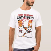 Gesponnen-anormale Cat-tivity Schattige Halloween  T-shirt (Voorkant)