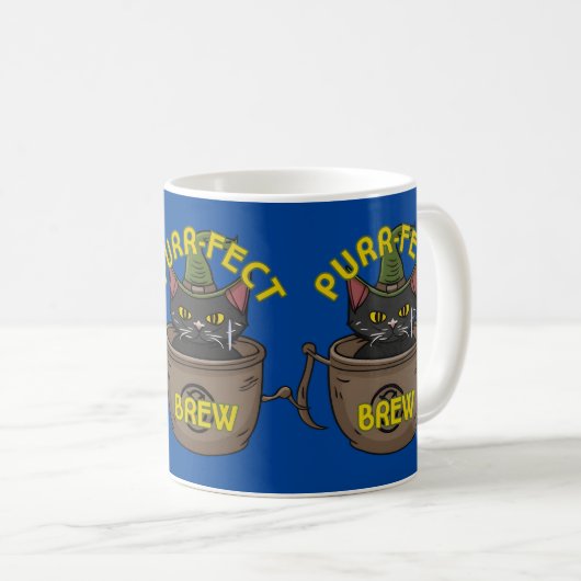 Gesponnen-effect Brew Mok, Cat in a Cup Koffiemok (Voorkant rechts)