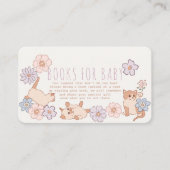 Gesponnen-effect Douche Katten Bloemen Meisje Boek Informatiekaartje (Voorkant)