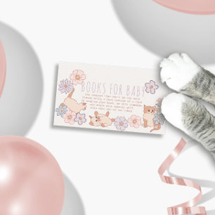 Gesponnen-effect Douche Katten Bloemen Meisje Boek Informatiekaartje