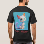 Gesponnen-effect Elegantie T-shirt (Achterkant)
