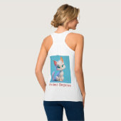 Gesponnen-effect Elegantie Tanktop (Volledige Achterkant)