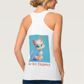 Gesponnen-effect Elegantie Tanktop (Achterkant)