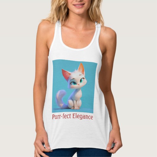 Gesponnen-effect Elegantie Tanktop (Voorkant)