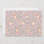 Gesponnen-effect Party Cats Floral 1e Verjaardagsf Kaart (Achterkant)